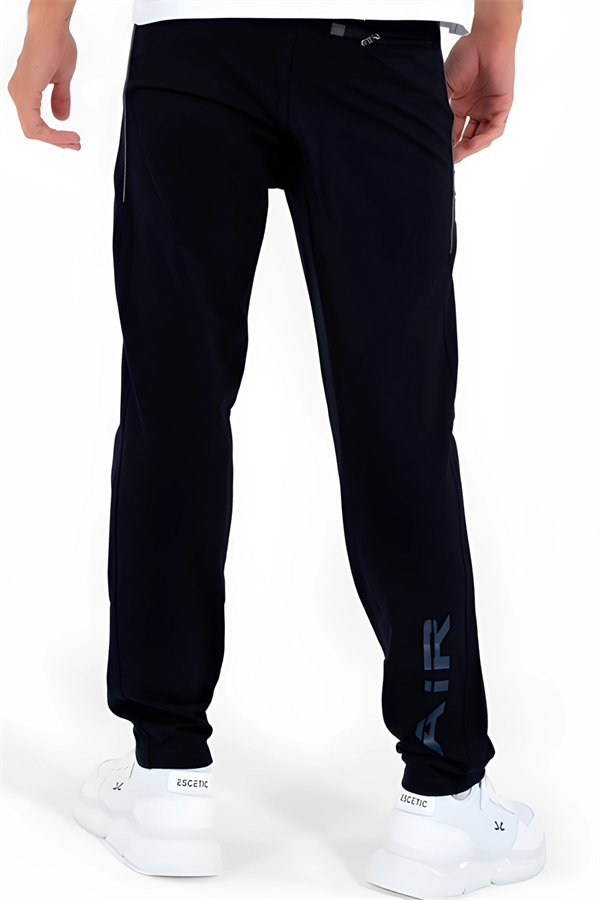 Escetic Erkek Lacivert Slimfit Nefes Alabilen Süper 2 İplik Kumaş 4 Mevsim Spor Eşofman Altı 1905