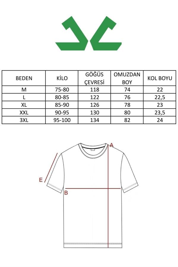 Escetic Erkek Lacivert Spor Baskılı O Yaka Nefes Alan %100 Pamuklu Kumaş Oversize T-Shirt T0086