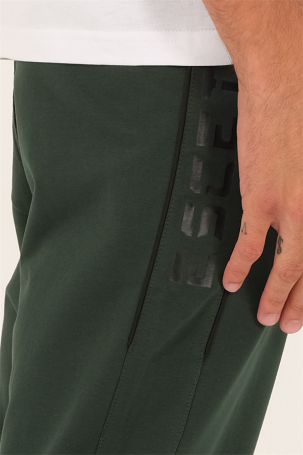 Escetic Erkek Yeşil Slimfit Nefes Alabilen Süper 2 İplik Kumaş 4 Mevsim Spor Eşofman Altı 1905