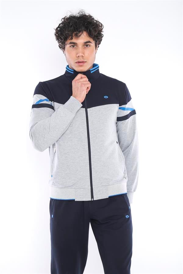 Escetic G2 Melanj Erkek Spor 4 Cepli 2 İplik 4 Mevsim Nefes Alabilen Battal Eşofman Takımı 6654