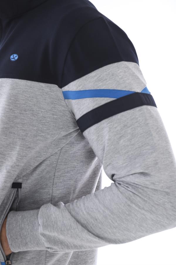 Escetic G2 Melanj Erkek Spor 4 Cepli 2 İplik 4 Mevsim Nefes Alabilen Battal Eşofman Takımı 6654