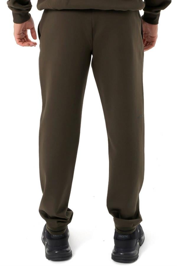 Escetic Haki 4 Mevsim Doubleface Kumaş Spor Slimfit Erkek Eşofman Altı S0023