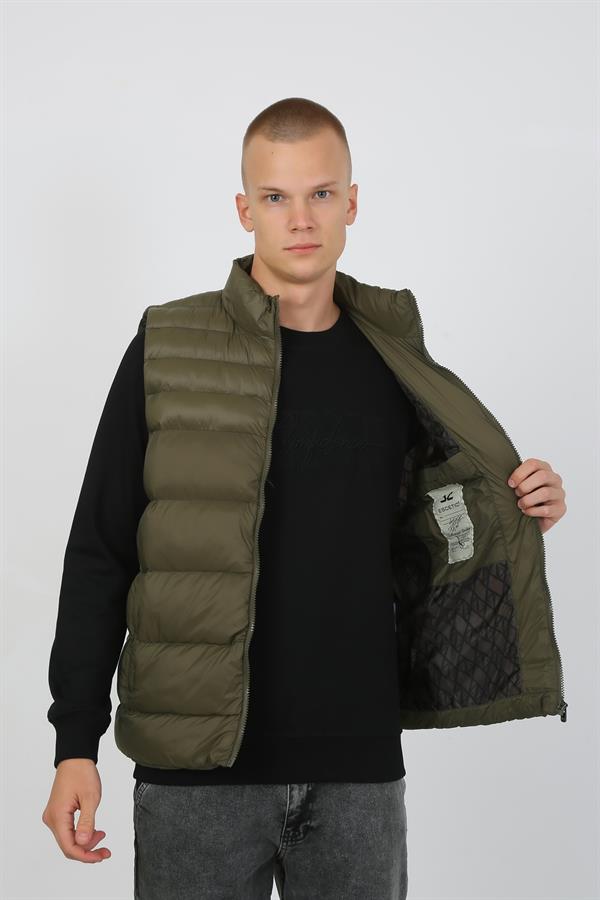 Escetic Haki Erkek Şişme Yelek 7077