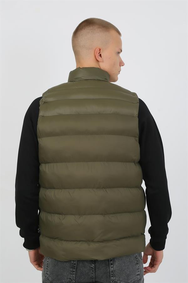 Escetic Haki Erkek Şişme Yelek 7077