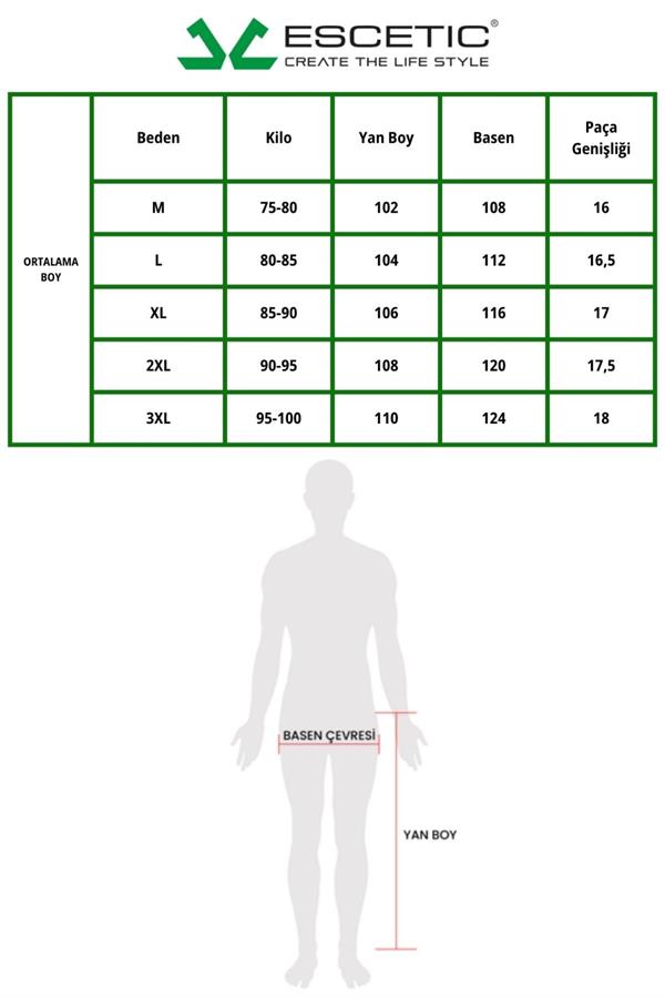 Escetic Koyu Gri Erkek Slimfit Yazlık Spor Likra Kumaş Şort Olabilen Spor Eşofman Altı S0000