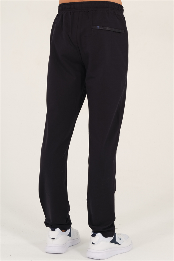 Escetic Lacivert Erkek Rahat Kalıp Nefes Alabilen 2 İplik Kumaş 4 Mevsim Spor Eşofman Altı B1073