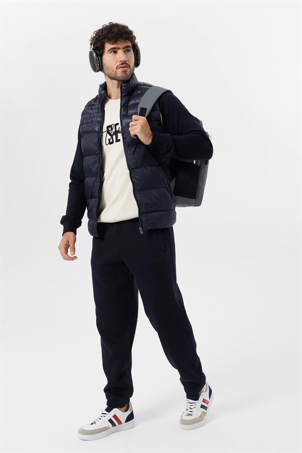 Escetic Lacivert Erkek Şişme Yelek 7077