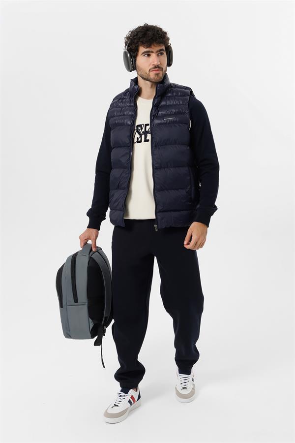 Escetic Lacivert Erkek Şişme Yelek 7077