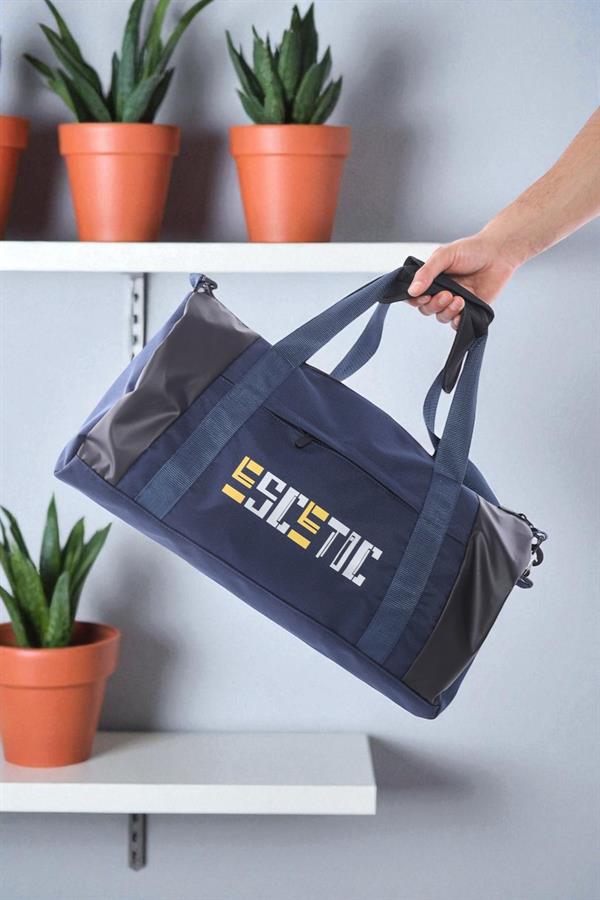 Escetic Lacivert Unisex Su Geçirmez Omuz Askılı Spor Fitness Seyahat Çanta C5005