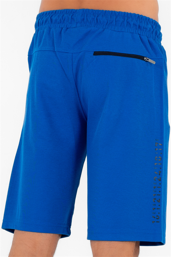 Escetic Mavi Erkek ABD Pike Nefes Alan Kumaş Casual Spor Şort B1142