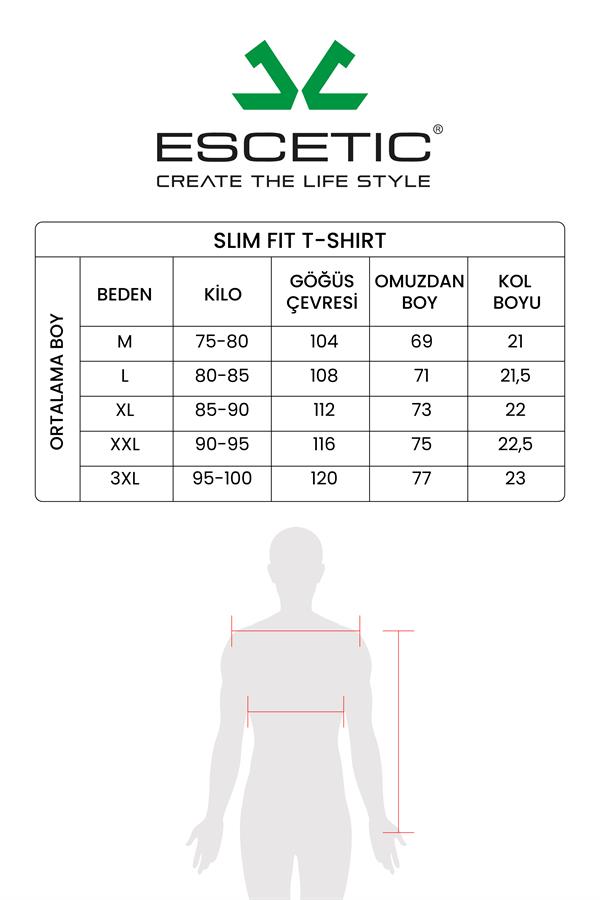 Escetic Mavi Erkek Regular Kalıp ABD Pike Nefes Alabilen Polo Yaka T-Shirt T0080