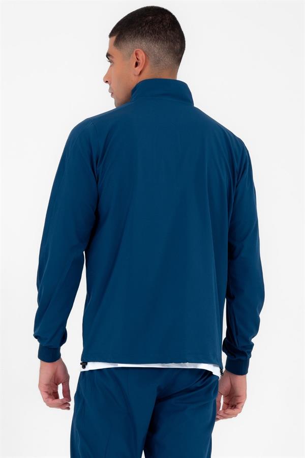 Escetic Petrol Erkek Dik Yaka Spor Likra Nefes Alabilen 4 Cepli Yazlık Slimfit Spor Eşofman Takımı 6943