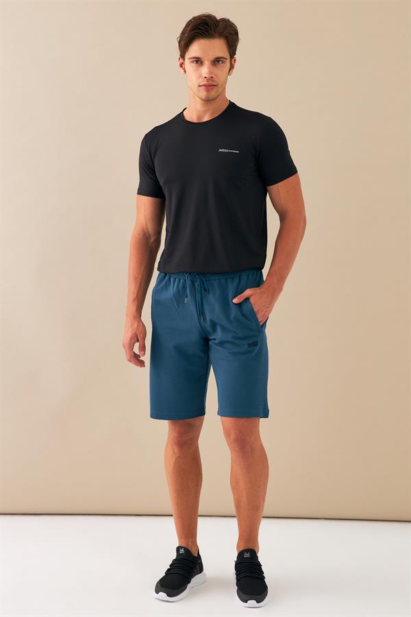 Escetic Petrol Erkek Regular Kalıp Nefes Alabilen ABD Pike Kumaş Spor Şort B1489