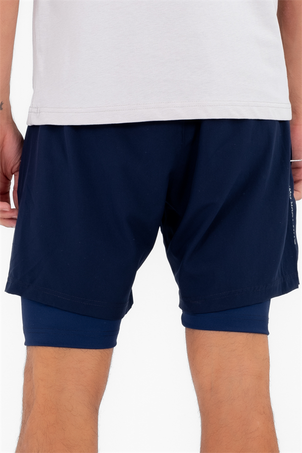 Escetic Royal Erkek İçi Kendinden Taytlı 3 Cepli Deniz Fitnes Spor Likra Şort B1326