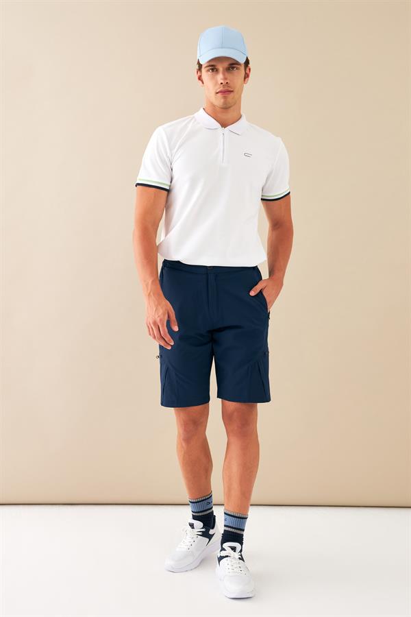 Escetic Royal Erkek Regular Kalıp Nefes Alabilen Yazlık Esnek Spor Likra Kumaş Spor Şort B1492