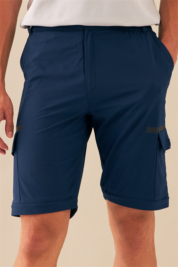 Escetic Royal Erkek Regular Kalıp Yazlık Esnek Spor Likra Kumaş Şort Olabilen Spor Eşofman Altı S0000