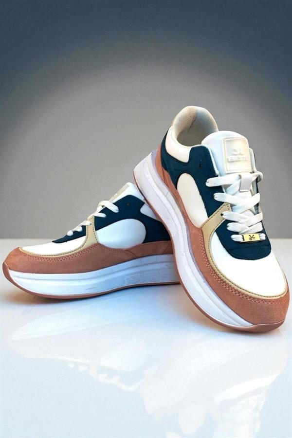 Escetic Siyah Beyaz Pudra Kadın Sneaker, Nefes Alabilen Erkek Spor Ayakkabı, Hafif Yürüyüş Ayakkabısı AY0004