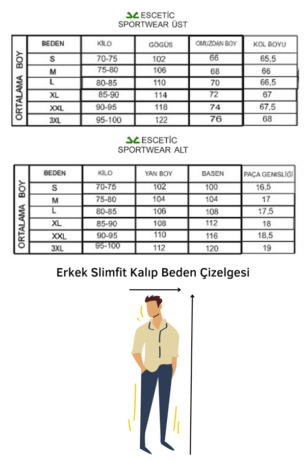 Escetic Siyah Erkek Şardonlu Lakos Kumaş Dik Yaka Spor Slimfit Eşofman Takımı 6693