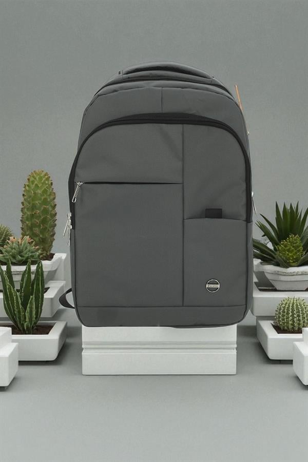 Escetic Spor Gri Sırt Çantası Okul Tatil Kamp Seyahat Dağcılık Çanta C5007