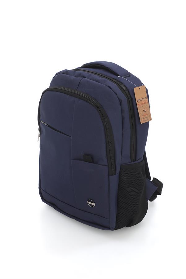 Escetic Spor Lacivert Sırt Çantası Okul Tatil Kamp Seyahat Dağcılık Çanta C5007