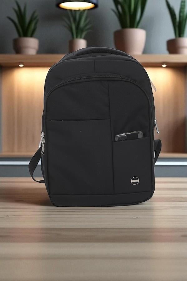 Escetic Spor Siyah Sırt Çantası Okul Tatil Kamp Seyahat Dağcılık Çanta C5007