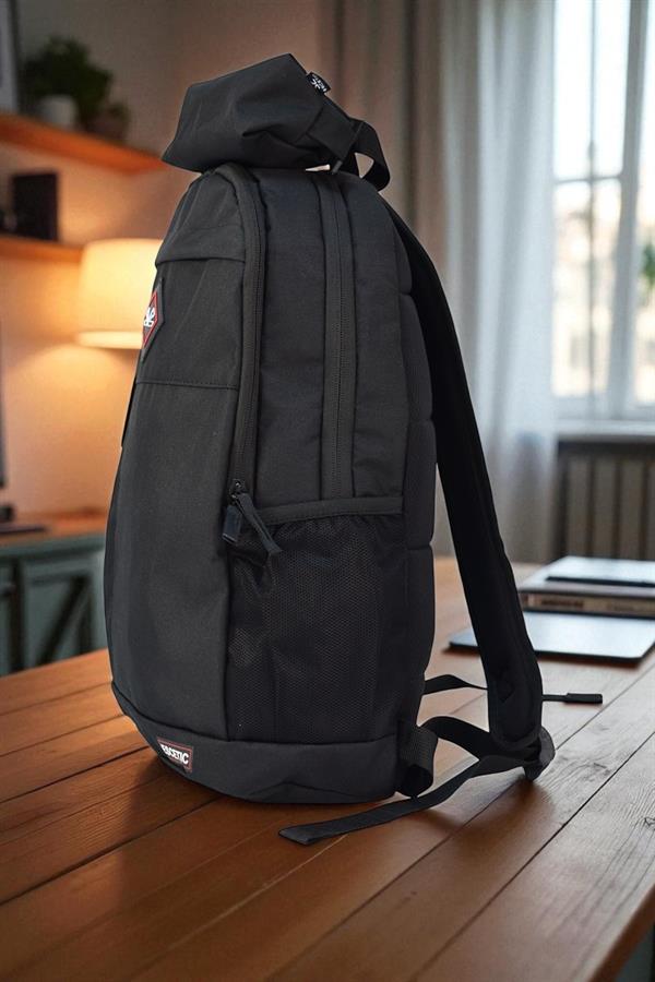 Escetic Spor Siyah Sırt Çantası Okul Tatil Kamp Seyahat Dağcılık Çanta C5000