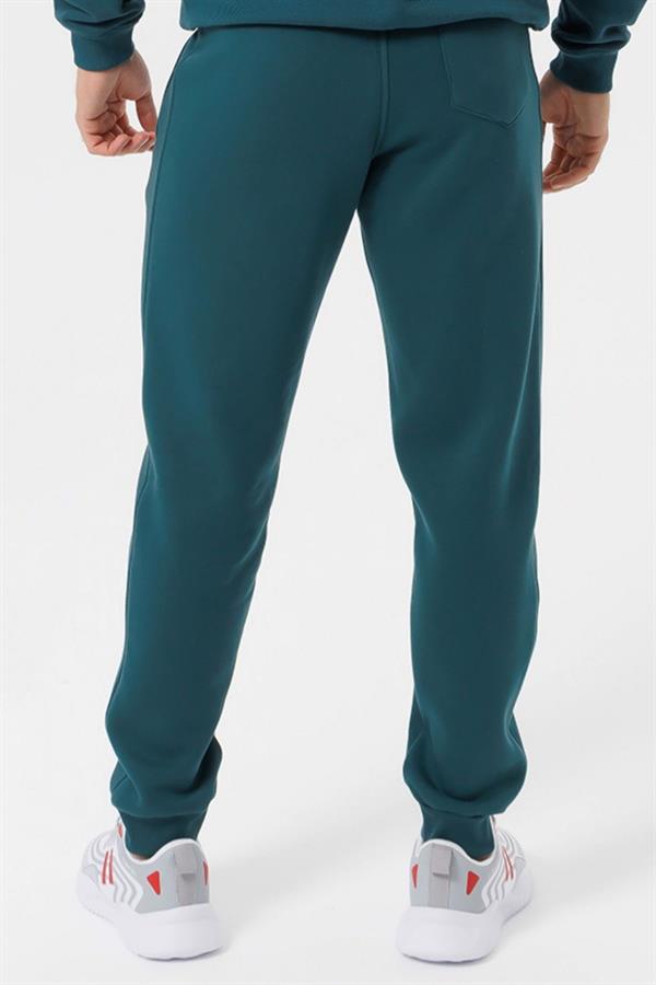 Escetic Yeşil Erkek Polarlı 3 İplik Kışlık Spor Eşofman Altı - Kalın ve Rahat B1591