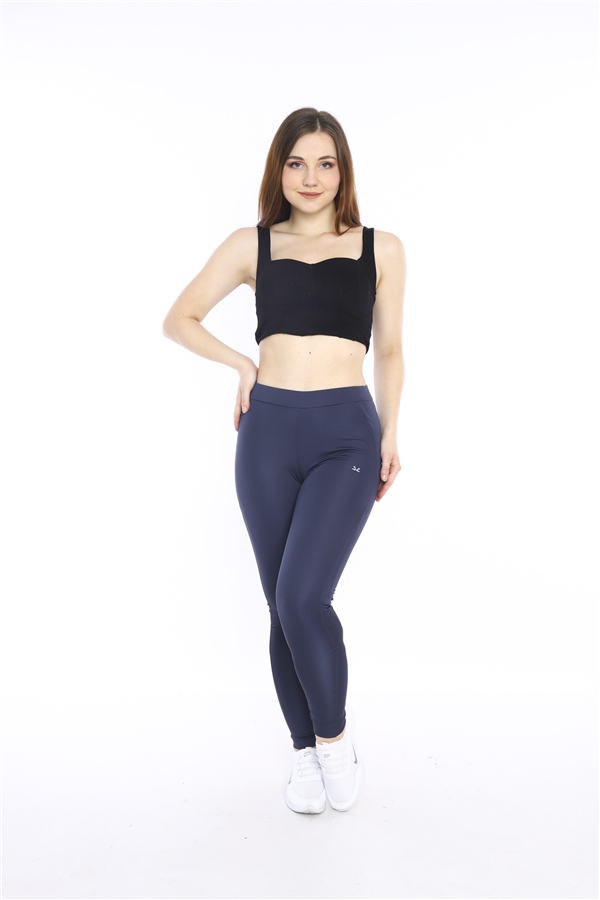 Escetic Antresit Kadın Polyester Normal Bel Nefes Alabilen Spor Tayt 0282