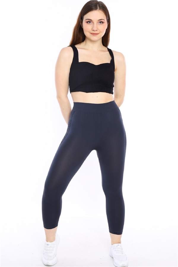 Escetic Orta Gri Kadın Ekstra Esnek Ve Yumuşak Nefes Alabilen Spor Kısa Tayt 0122