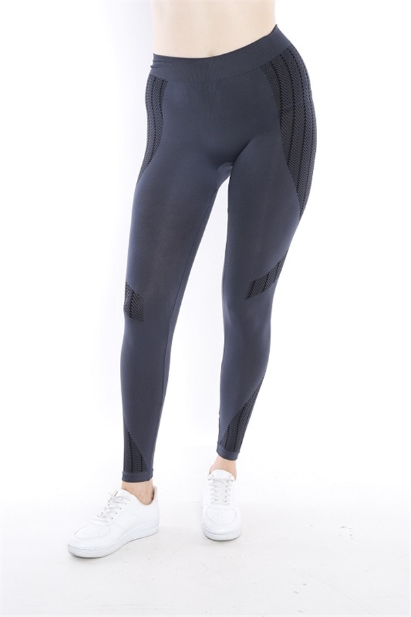 Escetic Orta Gri Kadın Ekstra Esnek Ve Yumuşak Nefes Alabilen Spor Kısa Tayt 0138