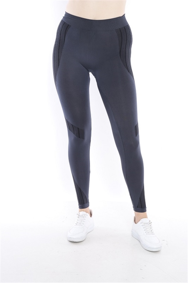 Escetic Orta Gri Kadın Ekstra Esnek Ve Yumuşak Nefes Alabilen Spor Kısa Tayt 0138