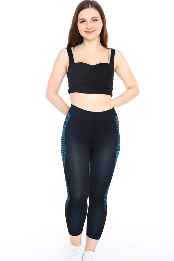 Escetic Siyah Kadın Ekstra Esnek Ve Yumuşak Nefes Alabilen Spor Kısa Tayt 0122