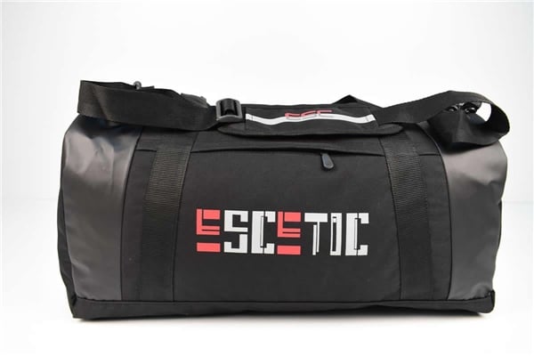 Escetic Siyah Unisex Su Geçirmez Omuz Askılı Spor Fitness Seyahat Çanta C5005