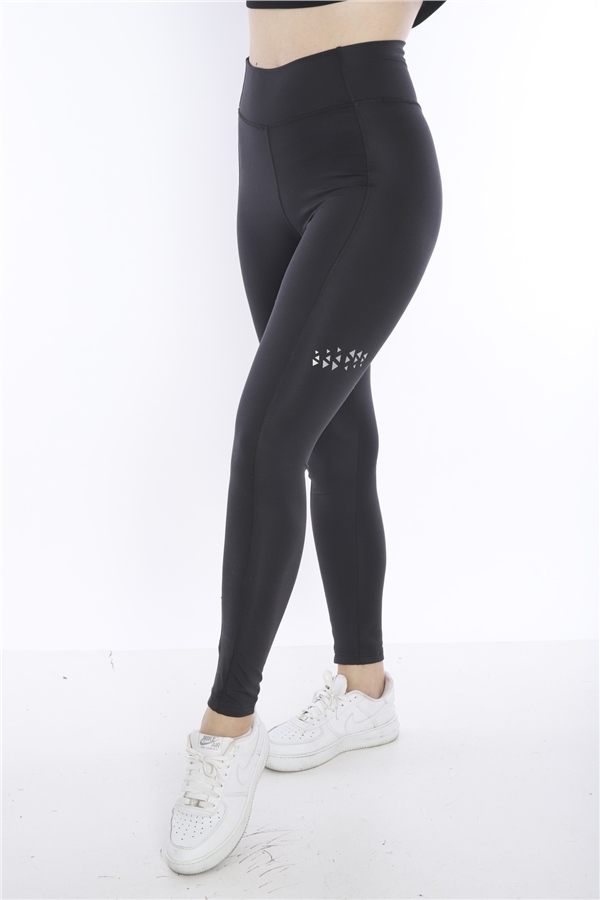 Women's sports black recovery long tights