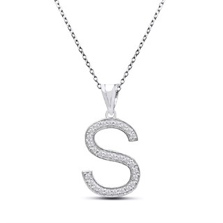 0.20 Karat Pırlanta S Harf Kolye 