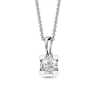 0.40 Karat Gia Sertifikalı Tektaş Pırlanta Kolye 