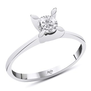 0.30 Karat GIA Sertifikalı Pırlanta Tektaş Yüzük E Renk