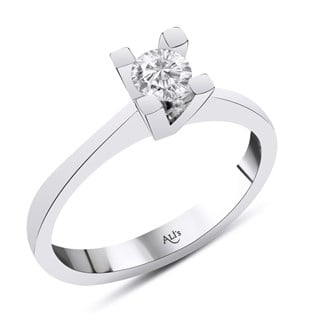 0.30 Karat GIA Sertifikalı Tektaş Pırlanta Yüzük F Renk