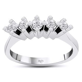 0.40 Karat Beştaş Pırlanta Yüzük F Renk