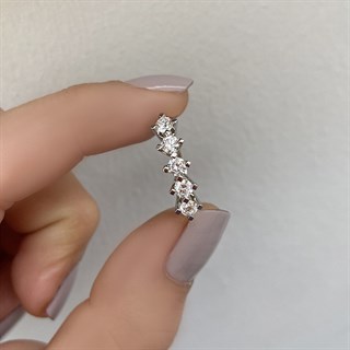 0.40 Karat Pırlanta Beştaş Yüzük E Renk