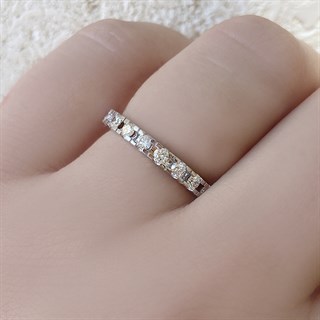 0.40 Karat Pırlanta Yarım Tur Yüzük 14K