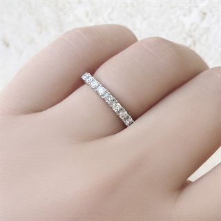 0.45 Karat Pırlanta Yarım Tur Yüzük 14K