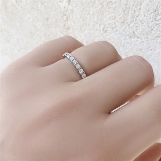 0.48 Karat Pırlanta Yarım Tur Yüzük 14K