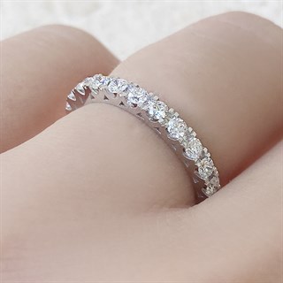 0.48 Karat Pırlanta Yarım Tur Yüzük 14K