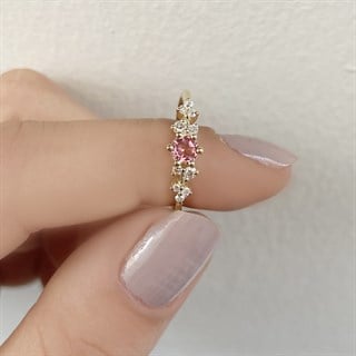 0.60 Karat Vintage Pırlanta Morganite Yüzük 