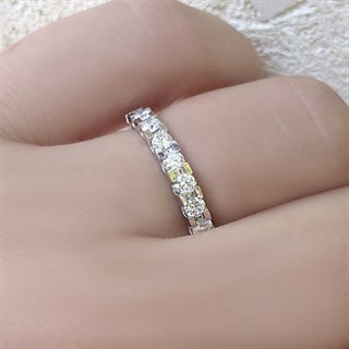 0.65 Karat Yarım Tur Pırlanta Yüzük 14K