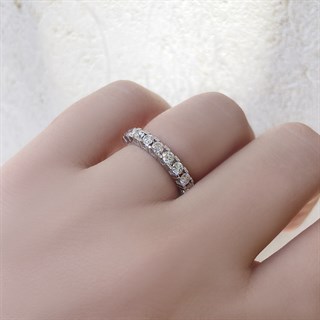 0.70 Karat Pırlanta Yarım Tur Yüzük 14K