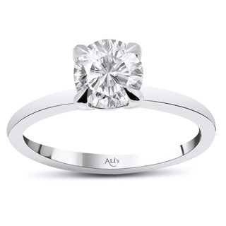 0.90 Karat HRD Sertifikalı Pırlanta Tektaş Yüzük G Renk