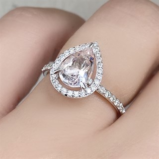 1.30 Karat Vintage Pırlanta MorganiteYüzük 