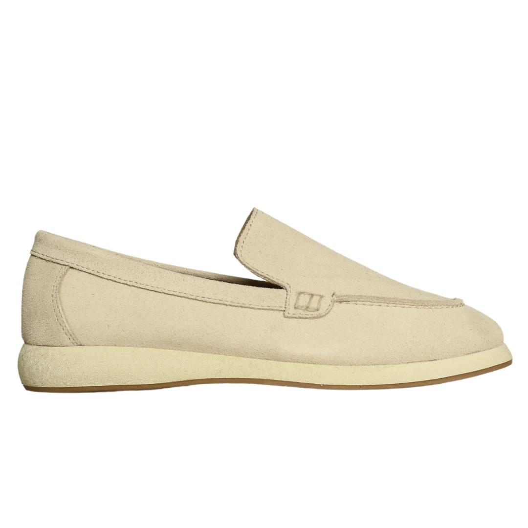 Bej Süet Kadın Loafer